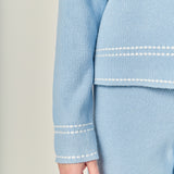 Stitch Detailed Polo Knit