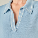 Stitch Detailed Polo Knit