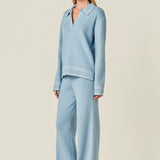 Stitch Detailed Knit Long Pants