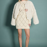 Lurex Argyle Pattern Dress