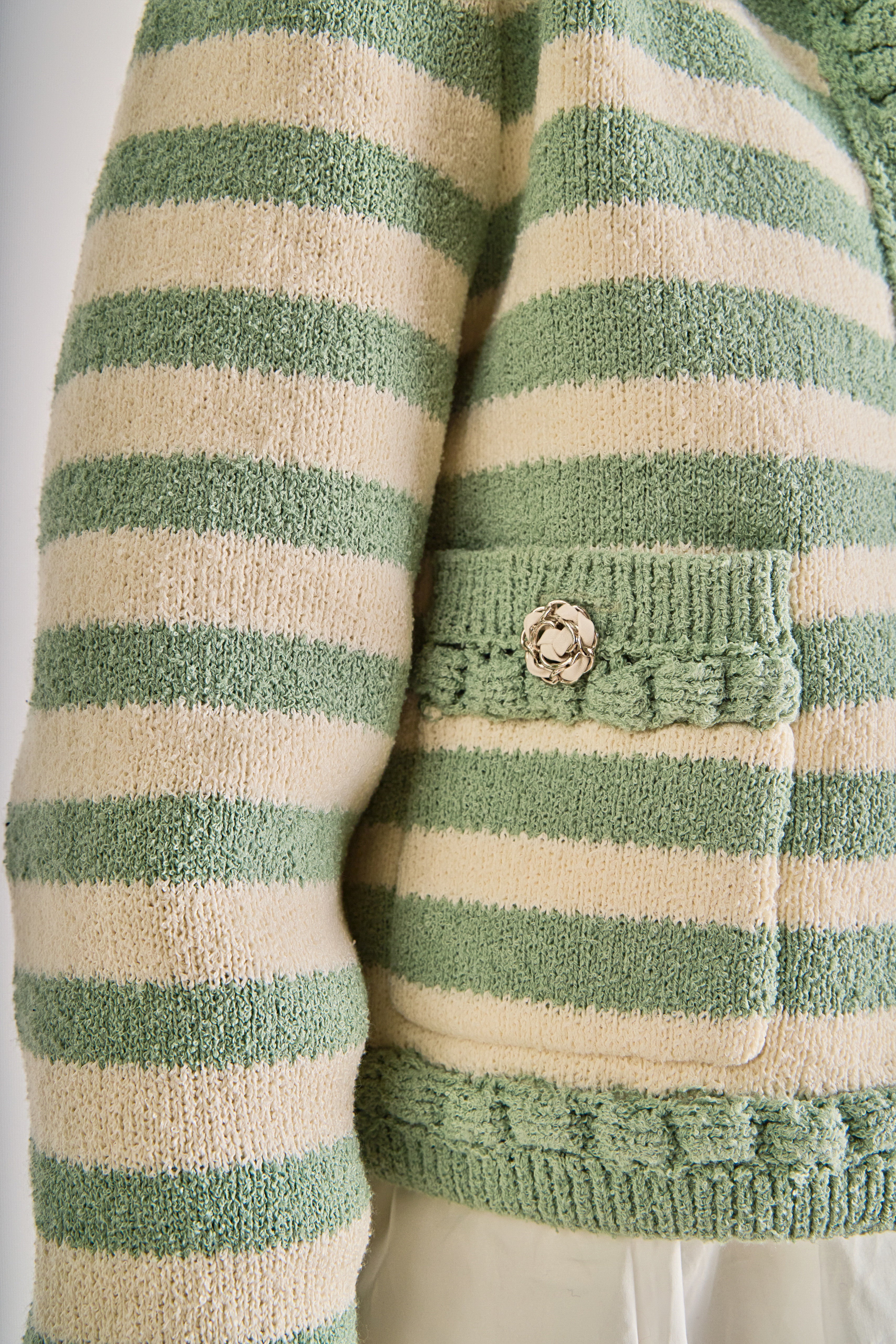 Braided Stripe Collar Cardigan – English Factory