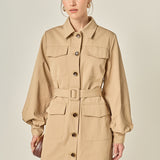 Blair Trench Mini Dress
