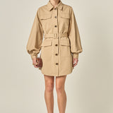 Blair Trench Mini Dress