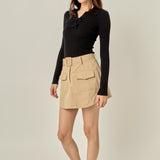 Blair Belted Mini Skirt
