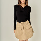 Blair Belted Mini Skirt