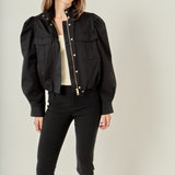 Technical Drawstring Bomber Jacket