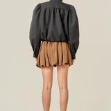 Technical Drawstring Bomber Jacket