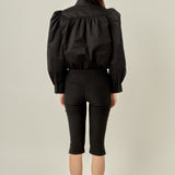 Technical Drawstring Bomber Jacket