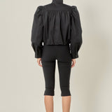 Technical Drawstring Bomber Jacket