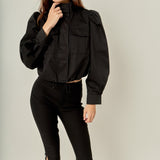 Technical Drawstring Bomber Jacket