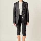 The Amoura Satin Blazer