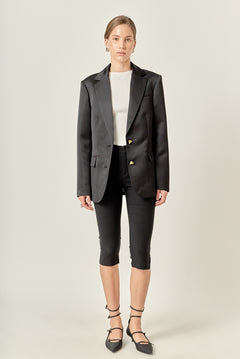 The Amoura Satin Blazer