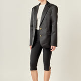 The Amoura Satin Blazer