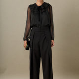Juliette Pleated Collar Blouse