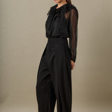 Juliette Pleated Collar Blouse