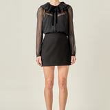 Juliette Pleated Collar Blouse
