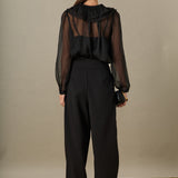 Juliette Pleated Collar Blouse