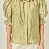 Ruffled Short Sleeves Blouse