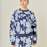 Fuzzy Flower Sweater