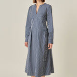 Bella Stripe Origami Midi Dress