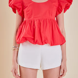 Bubble Hem Top