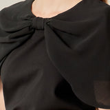 Bow Mixed Media Top