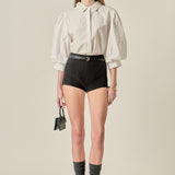 Amelie Rhinestone Trim Shirt