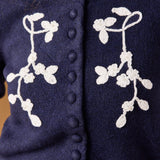Crochet Flower Knit Cardigan