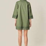 Crochet Accent Mini Dress