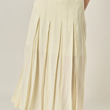 Sheer Pleated Skirt