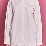 Floral Applique Collared Shirt