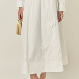 Floral Applique Midi Skirt