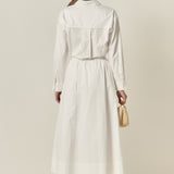 Floral Applique Midi Skirt