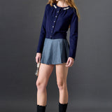 Pearl and Rhinestone Accent Cardigan