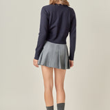 Pearl and Rhinestone Accent Cardigan