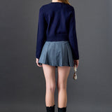 Pearl and Rhinestone Accent Cardigan