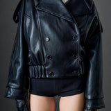 Trench Faux Leather Jacket