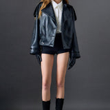 Trench Faux Leather Jacket