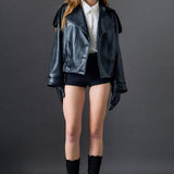 Trench Faux Leather Jacket