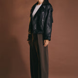 Trench Faux Leather Jacket