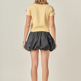 3D Flower Knit Top