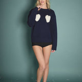 Pearl Heart Sweater
