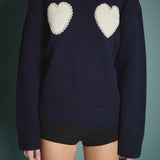 Pearl Heart Sweater