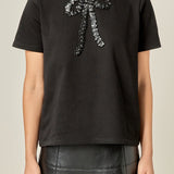 Floral Bow Detail Top