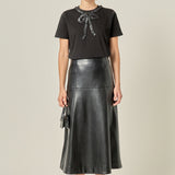 Floral Bow Detail Top