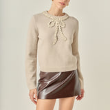 Floral Bow Detail Top