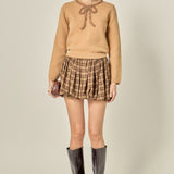 Floral Bow Trim Sweater