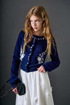 Floral Embroidery Cardigan