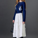 Floral Embroidery Cardigan