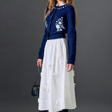 Floral Embroidery Cardigan